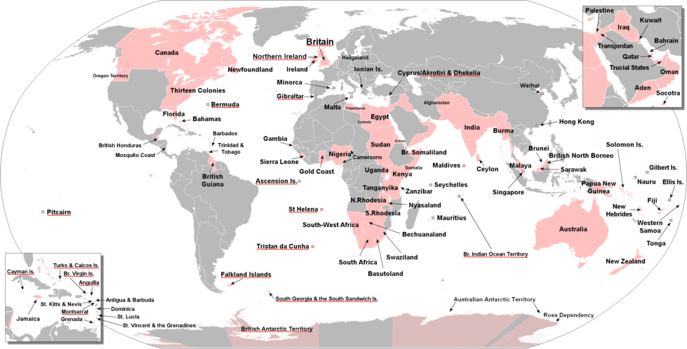 British Empire map