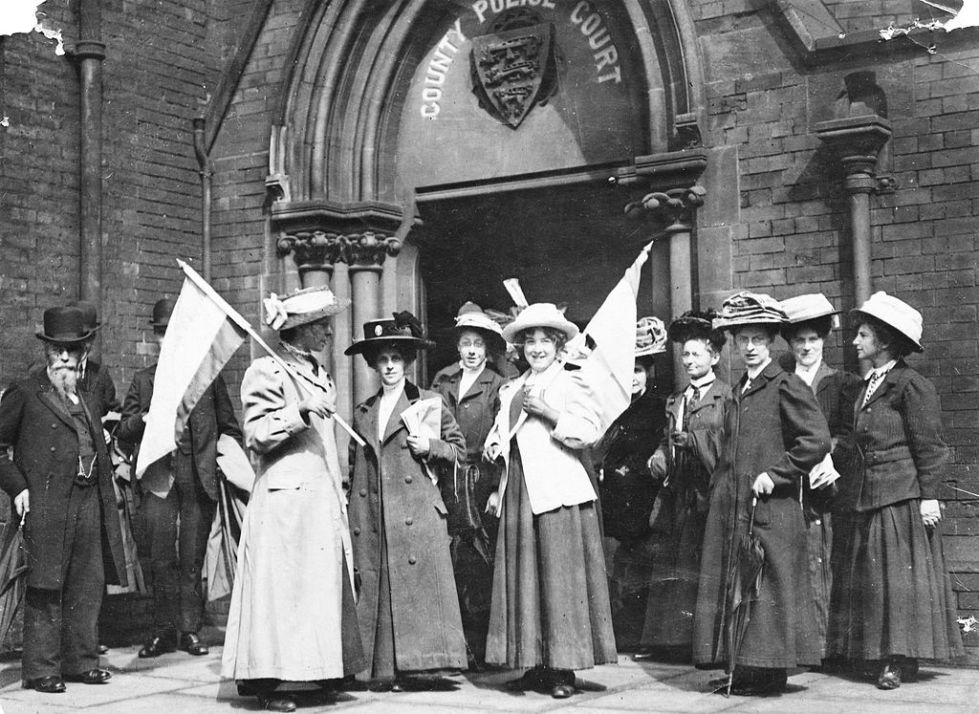 British suffragettes demonstration GB UK voting rights for women