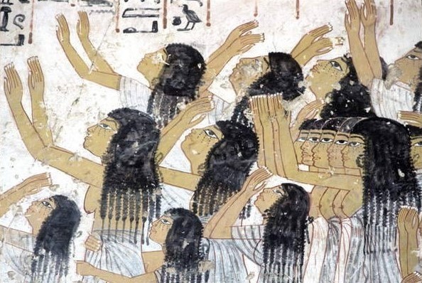 Egyptian women wailing