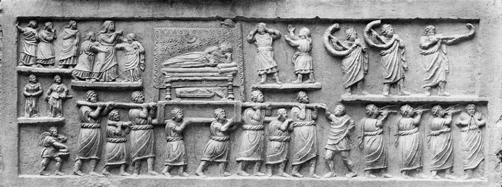 funeral ancient rome mourners