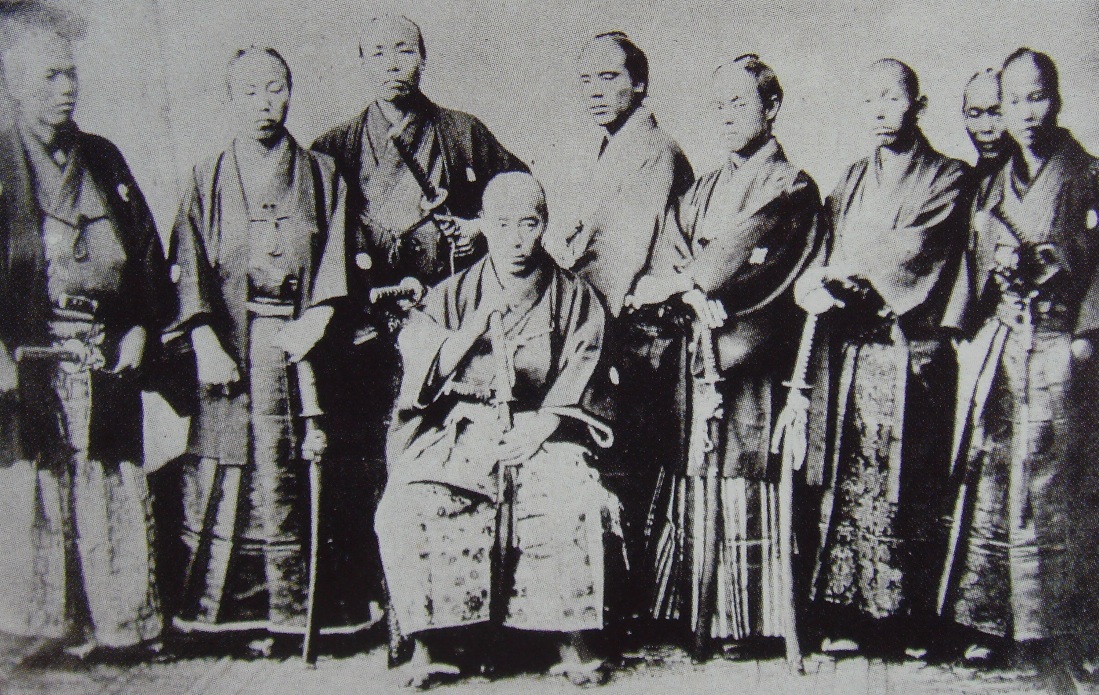 Samurai group circa. 1860