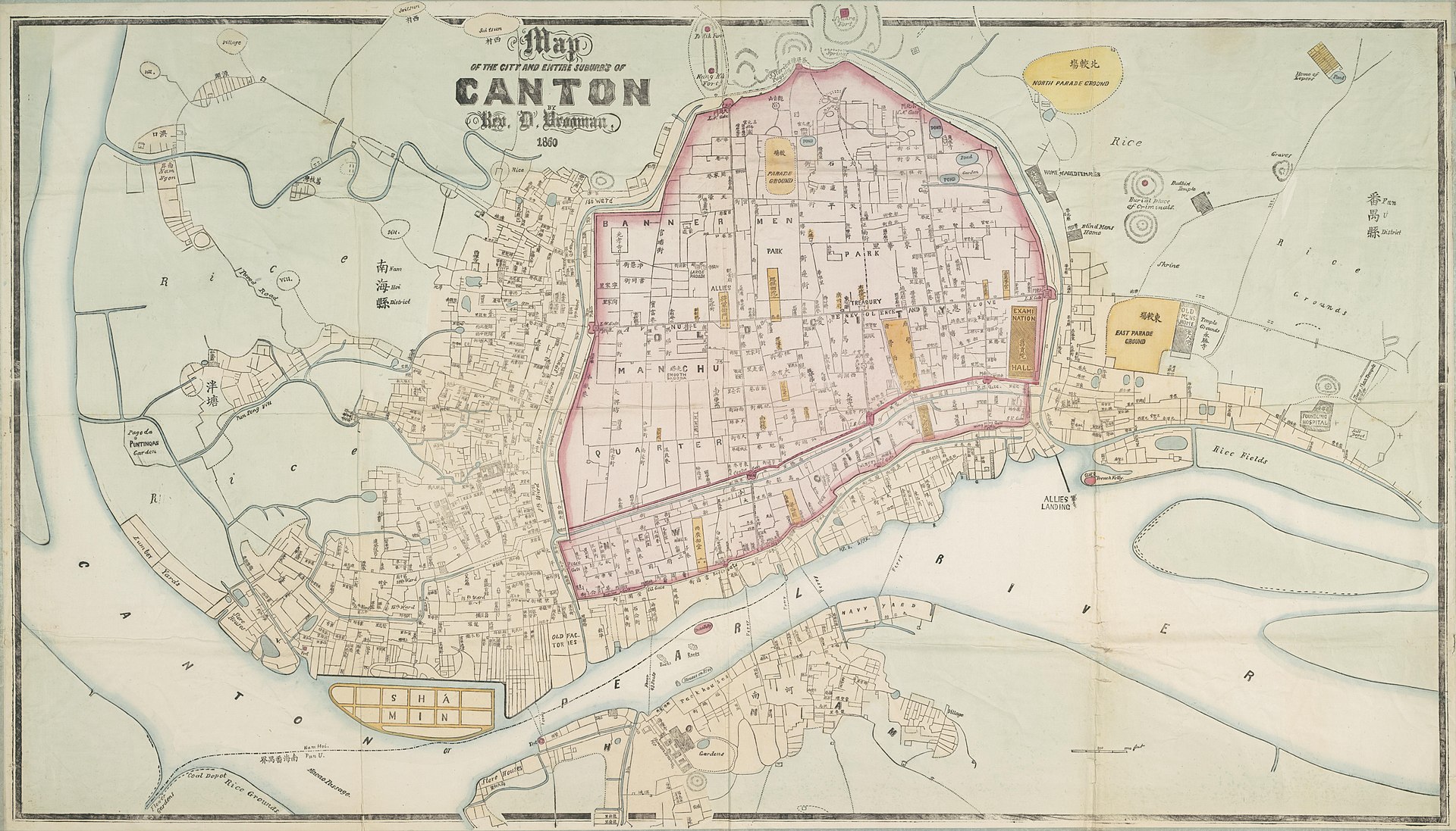 Canton map 1860