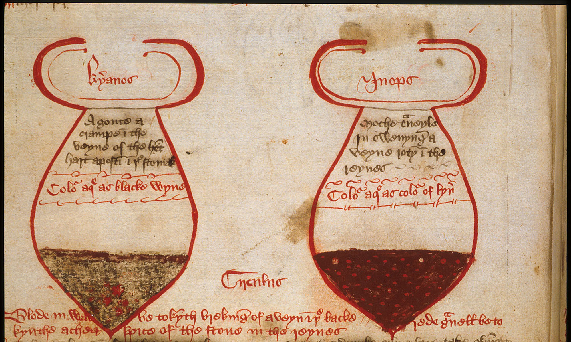 glasses-showing-urine-british library manuscript